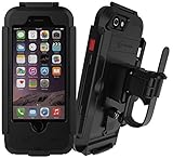 iPhone 6 6S Bike Mount : StalionÂ® Street Removable Bicycle Hitch Case (Jet Black)[Lifetime Warranty] Outdoor Streets & Outdoor Riding Protection with Adjustable 360Â° Degree Rotating Clamp - Shockproof + Weatherproof + Waterproof