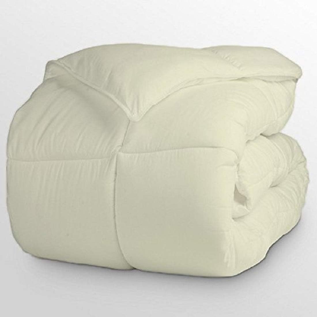 Royalin Bedding Solid Emperor King Size Warm Comforter || Ivory Down Alternative Comforter, Duvet Insert, Medium Weight for All Season, Fluffy, Warm, Soft & Hypoallergenic