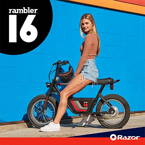 Razor Rambler 16 36V Electric Minibike With Retro Style, Up To 15.5