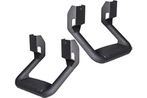 APSVE Universal Truck Step Side Steps 2Pcs Retractable for Various Trucks from Chevy Ford Toyota GMC Dodge RAM and Jeep, Black Powder Coated