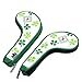 Craftsman Golf 9pcs (5,6,7,8,9,A,P,S,X) Clover Shamrock White Golf Iron Headcovers Head Cover Set Suitable for Right & Left Handed Zipper Closure for Taylormade Callaway Ping Etc. (Green Clover)
