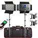 (2 Pack) VILTROX 45W/4700LM Video LED Light 3300K-5600K Lamp CRI 95+ Light Kit for Portrait Wedding News Interview Children Macro Still Life Photography