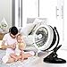 WEINAS Battery Operated Fan, 2 in 1 Misting Fan Clip On Baby Stroller Fan Rechargeable USB Portable Mini Desk Table Fan for Home,Office,Travel