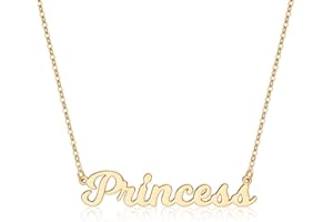 Ursteel Custom Name Necklace Personalized, 14K Gold Plated Personalized Name Necklace Dainty Name Plate Necklace Jewelry Personalized Gifts for Women Teen Girls