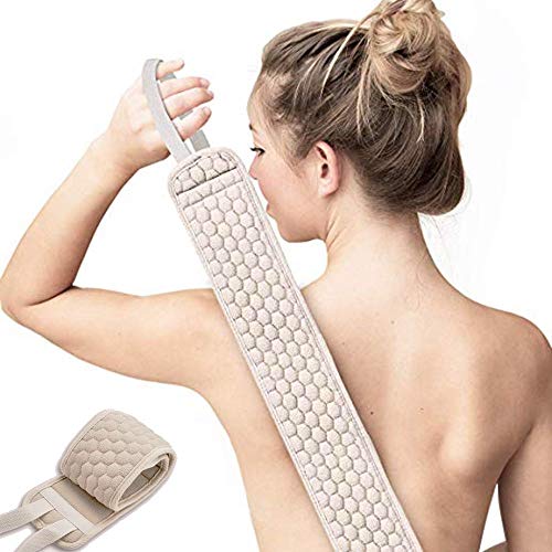 Gepege Exfoliating Back Scrubber for Shower for Men and Women, Loofah Back Washer Deep Clean & Invigorate Your Skin
