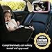 Baby Backseat Mirror for Car - Pink - View Infant in Rear Facing Car Seat - Newborn Safety with Secure Headrest Double-Strap (Pink)