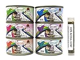 Weruva B.F.F. OMG - Best Feline Friend Oh My Gravy! Canned Wet Cat Food Variety Pack, 6 Flavors, 2.8 Ounces Each (12 Total Cans) and 1 .2 Ounce Tube of Catnip