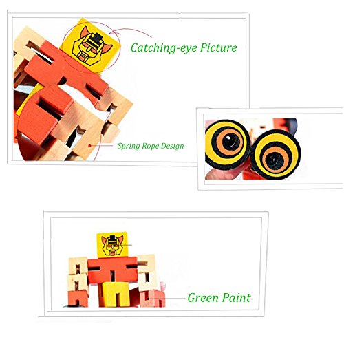 image for Extpro 3 in 1 Transform Robot Car Toy Wooden Educational Robotics Kits