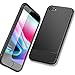 iPhone 7 Case iPhone 8 Case, iCOCEN [Carbon Fiber Texture Design] Durable Light Shockproof Cover Slim Fit Shell Soft TPU Silicone Gel Bumper Case for iPhone 7 (2016) / iPhone 8 (2017) 4.7 inch - Black