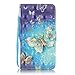 G530 Case, Galaxy Grand Prime Case, Firefish Stand Flip Folio Wallet Cover Shock Resistance Shell with Magnetic Closure for Samsung Galaxy Grand Prime G530 G530H G5308-Butterfly