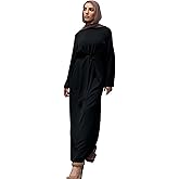 Abaya Dress for Muslim Eid Prayer Jilbab Dubai Women Maxi Kaftan Islamic Salah Dress Soft Muslim Women Clothes