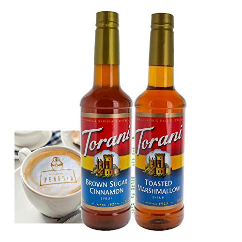 Torani Brown Sugar Cinnamon/Toasted Marshmallow Flavored Syrup Bundle