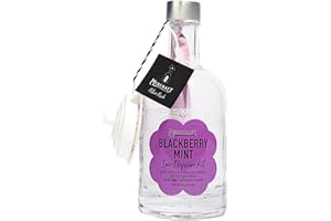 MixCraft Spirit Infusion Kit - Premium Craft Cocktail & Mocktail Mixer, Glass Bottle, Collapsible Funnel, Flavor Pouch & Recipe, Blackberry Mint