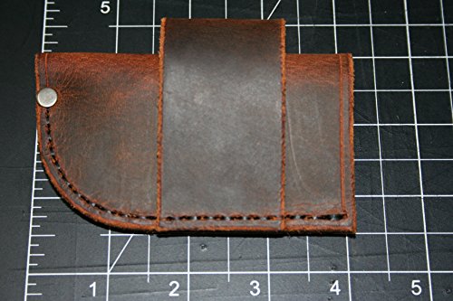 Buffalo Leather Knife Sheath - Universal - Fits Leatherman Gerber Multi Tools, Pocket Knives - Thumbnail 5