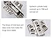Yarachel Concealed Hinge - 2 Pairs/4 PCS Cabinet Hinges Hydraulic Hinges Cold Steel Rolling Soft Slow Close Stainless Steel Frameless Kitchen Cabinet Door Hinges with Screws (Inset)