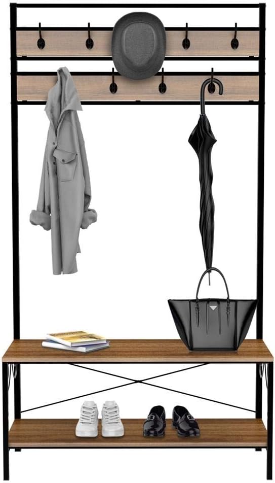 Banco y perchero | Percheros de pared, percheros de pie...