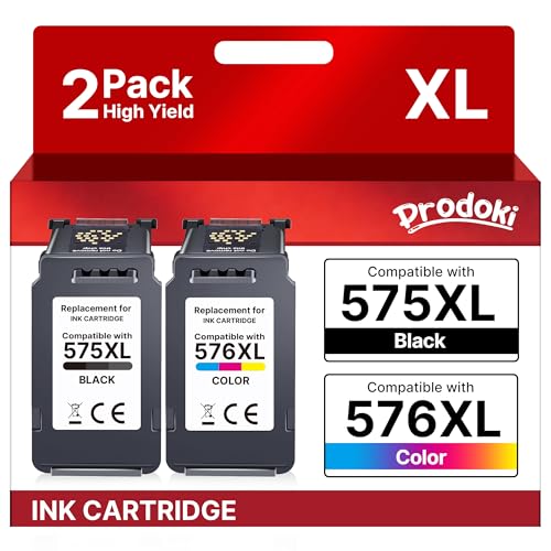 575 576 XL Black Colour Replacement Cartridge for Canon 575 and 576 XL PG-575XL CL-576XL Cartridge for Canon TR4750i TR4755i TS3751i TS3750i TS5350i TS3550i TS4751i TS3551i TS3550i TS3551i TS3550i TS3553751i TS3752i