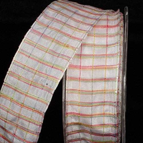 White And Stripe Taffeta