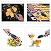 MANLEHOM Kitchen Tongs, Stainless Steel Heat Resistant Silicone Tongs with Built-in Stand for Cooking Food Serving Salad Barbecue Grill 9