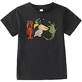 BOUTIKOME Toddler Boys Mardi Gras Shirts Funny Crawfish Pelican Alligator Fat Tuesday T-Shirt Mardi Gras Boys Gift T-Shirt