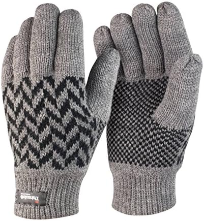 Result Winter Essentials Pattern Thinsulate Glove - Navy or G - Grey/ Black - SM