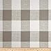 Premier Prints Anderson Cotton Duck Check French Grey, Fabric by the Yard