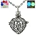Noctilucence Glow in The Dark Heart Locket Necklace Cage Fragrance Essential Oil Aromatherapy