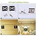 Lofter Upgraded Rechargeable Wireless Motion Sensing LED Night Light for Closet, Under Cabinet, Pantry, Cupboard, Wardrobe, Kitchen with 18 LEDs, Auto On/Off Switch and Aluminum Alloy Shell