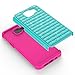 Galaxy A5 (2016 Release) Case, TownShop Pink/Turquoise Spot Diamond Studded Bling Crystal Rhinestone Dual Layer Hybrid Cover Silicone Rubber Skin Hard Case for Samsung Galaxy A5/ A510F (2016)