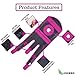 LOKSER Pro Knee Brace Support | Open Patella Stabilizer | Non-Slip with Medical Grade Quality Breathable Neoprene Sleeve | Fully Adjustable Compression Knee Pad | Recovery and Pain Relief | Pink