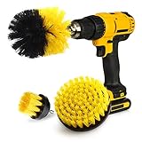 ZIKEE Cleaning Brush for Cordless Drill, Power Drill Scrubber Attachment Kit for Bathroom, Tub, Tile, Grout, Shower, Carpet (Drill NOT Included)
