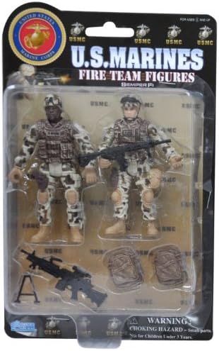 U.S.M.C. Fire Team Action Figure Playset, - Styles May Vary by Marines