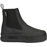 PUMA Womens Mayze Round Toe Platform Chelsea Casual Boots Ankle Low Heel 1-2" - Black - Size 6.5 M