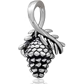 Pinecone Charms Pendant 925 Sterling Silver Christmas Charm Bead Winter Charm fit European Bracelet