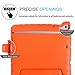HDE Kids Case for iPad Mini 2 3 -Shock Proof Rugged Heavy Duty Impact Resistant Protective Cover Handle Stand for Apple iPad Mini 1 2 3 Retina (Orange)
