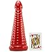 Doc Johnson American Bombshell - Rockeye - Vac-U-Lock and F Machine Compatible Dildo or Butt Plug - Cherry Bomb Red