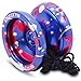 Sidekick Yoyo Pro Blue Red Silver Splashes Professional Aluminum UNresponsive YoYo