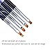 Ycyan 4Pcs UV Gel Nail Brush Set Rhinestone Handle Gel Polish Nail Art Design Brushes Nail Ombre Brush Professional Nail Art Tools