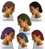 12 Beautiful Colored Short Hair Net Snoods - Value Pack By CoverYourHair
