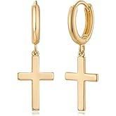 MYEARS Women Earrings Gold Huggie Hoop Dangle Drop 14K Gold Plated Small Simple Hypoallergenic Everyday Jewelry