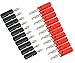 Wiwaplex 10 Pairs Audio Speaker Wire Cable Banana Plugs Screw Type Connectors 4mm