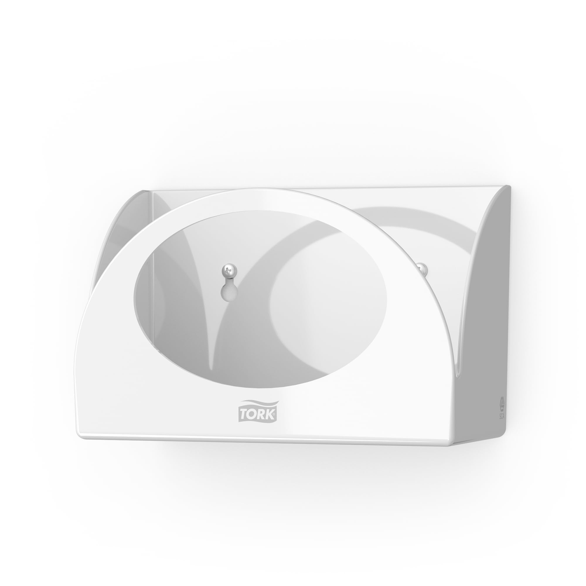 Tork Small Pack Dispenser White W8, Wall-Mounted, Performance Range, 655100 (x4)