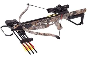 CROSMAN CenterPoint Tyro 4X Recurve Crossbow Package With 4x32mm Scope, Camo