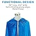 Everfan Royal Blue Hooded Cape for Adults | Cloak with Hood for Halloween, Cosplay, Costume, Dress Up