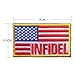 Tactical USA Special Flag Patch with Velcro 2 Pieces by Aidonger (Red)