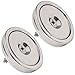 2Pcs Powerful Neodymium Round Base Magnet -Rare Earth Fastener -80LBS Strong Holding Power -Multi-Purpose & Gifts - Magnetic Ring Latch with Countersunk Hole,1.26
