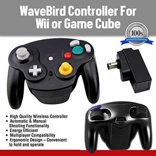 Wavebird Style Wireless Controller compatible for Gamecube Nintendo Wii