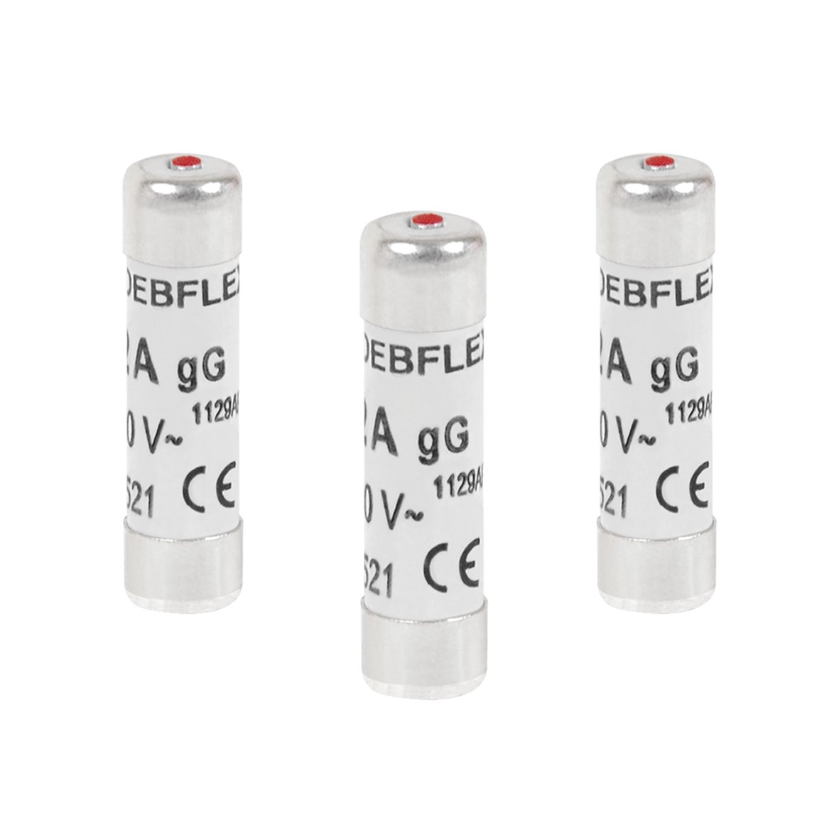 Debflex 715316 3 Fuses with Indicator 8.5 x 31.5 mm 16 A 380 V