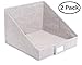 Internet's Best Open Cloth Storage Bin - Closet Shelf Storage Box - Organize Sheets Blankets Towels Sweaters Scarfs - Grey (2 Pack)