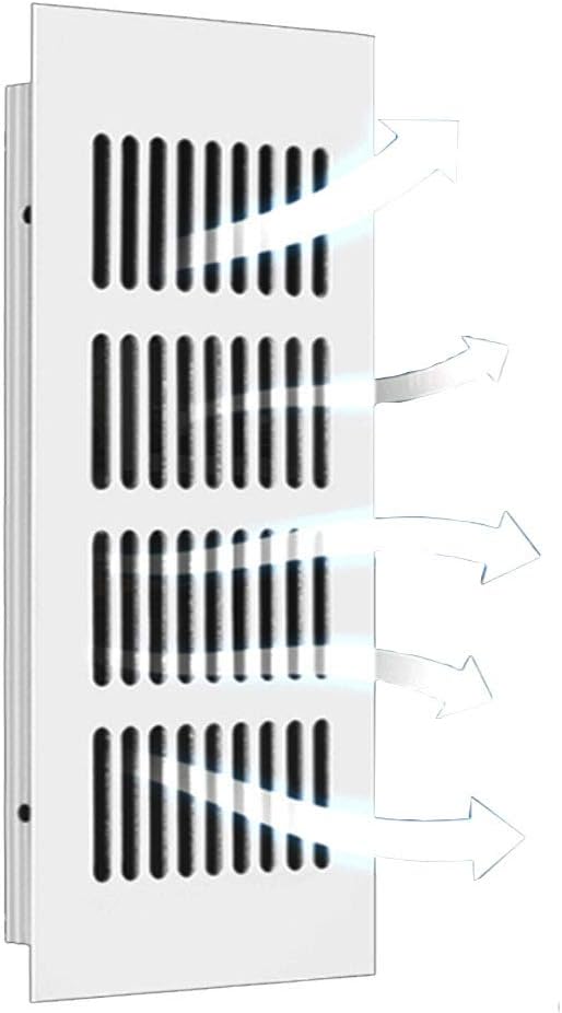 Air Vent Grille, zosenda Metal Ventilation Cover Heat Vent Grill Door